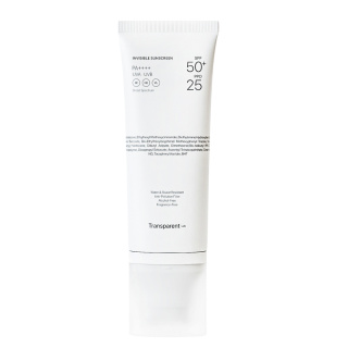 Transparent Lab - Invisible Sunscreen SPF50+ – niewidoczny, lekki krem przeciwsłoneczny SPF50+, 100 ml