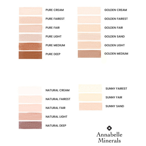 Annabelle Minerals - Prasowany Podkład Mineralny - Odcień Golden Medium