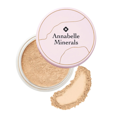 Annabelle Minerals - Rozświetlający Podkład Mineralny - Odcień Golden Sand, 10g