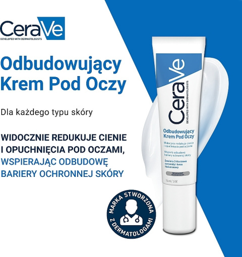 CeraVe - Eye Repair Cream - Odbudowujący Krem Pod Oczy, 14 ml