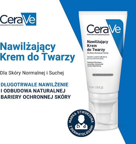 CeraVe - Facial Moisturizing Lotion - Nawilżający Krem Do Twarzy, 52ml