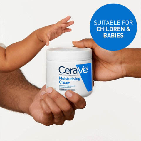 CeraVe - Moisturizing Cream - Nawilżający Balsam Do Skóry Suchej I Bardzo Suchej, 340 g