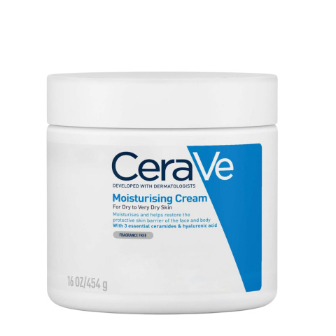 CeraVe - Moisturizing Cream - Nawilżający Balsam Do Skóry Suchej I Bardzo Suchej, 454 g