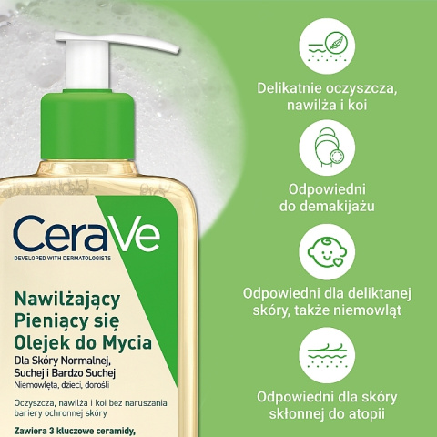 CeraVe - Nawilżający Olejek Myjący Do Ciała, 236 ml