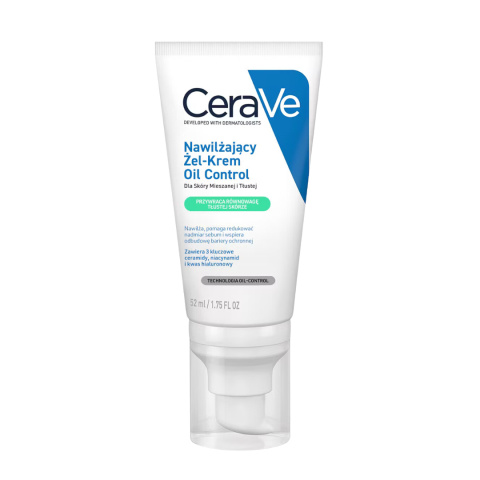 CeraVe - Nawilżający Żel-Krem - Oil Control, 52 ml