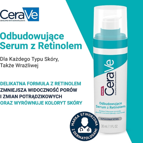 CeraVe - Resurfacing Retinol Serum - Odbudowujące Serum Z Retinolem, 30ml