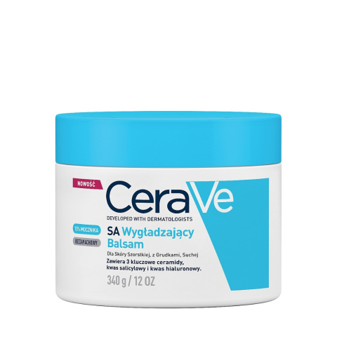 CeraVe - SA Smoothing Cream - Wygładzający Krem Do Ciała Z Kwasem Salicylowym, 340 g