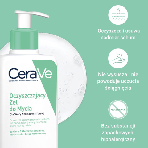 CeraVe - Żel Myjący Do Skóry Normalnej I Tłustej, 473 ml