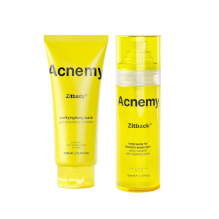 Acnemy - Zitbody + Zitback - Stop Body Acne - Zestaw Redukujący Trądzik Na Ciele