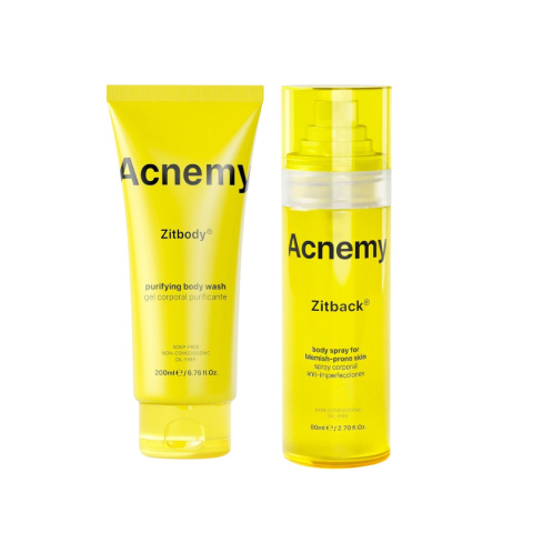 Acnemy - Zitbody + Zitback - Stop Body Acne - Zestaw Redukujący Trądzik Na Ciele