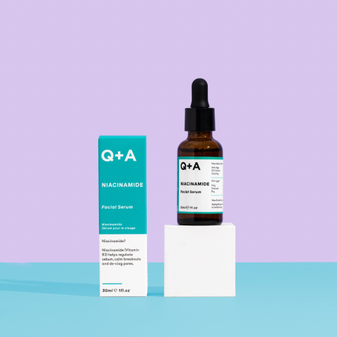 Q+A - Niacinamide Facial Serum - Regulujące Serum do Twarzy z Niacynamidem, 30ml