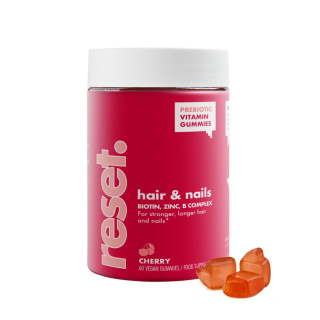 Reset - Hair & Nails - Suplement Diety - Żelki - Na Włosy i Paznockie, 60 szt.