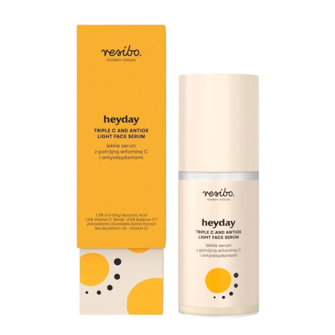 Resibo - Heyday - Lekkie Serum z Potrójną Witaminą C i Antyoksydantami, 30ml