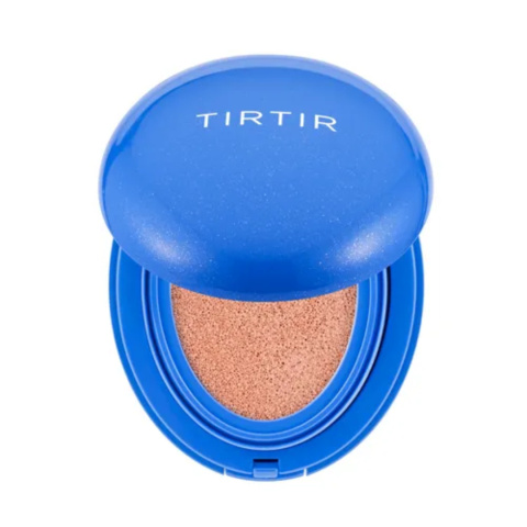 TIRTIR - Mask Fit Cool Blue Sun Cushion SPF 50+ PA++++ - Chłodzący Krem Tonujący Do Twarzy, 18g