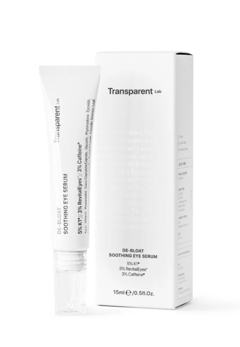 Transparent Lab - De-Bloat Soothing Eye Serum - Serum Pod Oczy Redukujące Cienie i Opuchliznę, 15ml